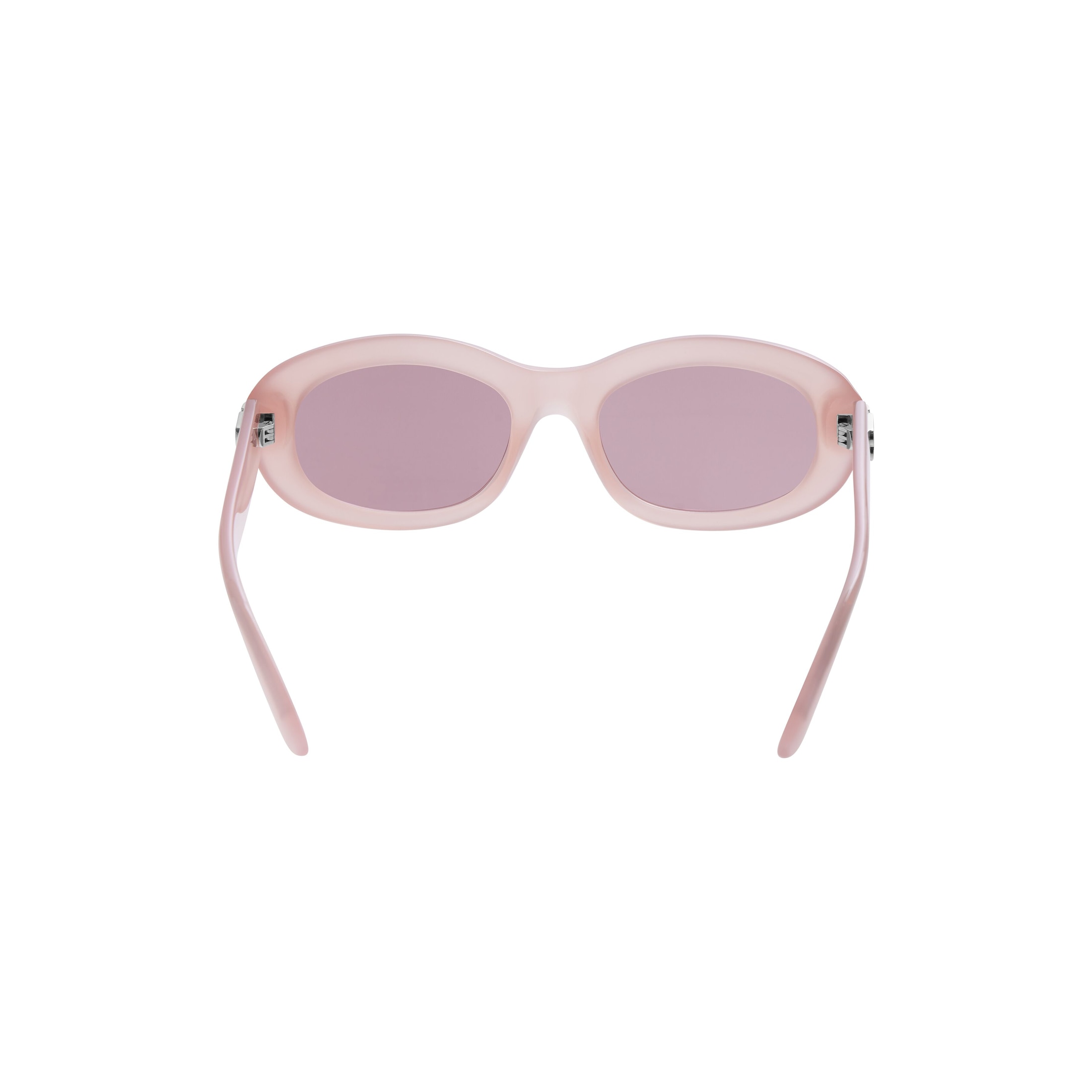 Women’s Casino Round Sunglasses in Milky Pink - Image 2